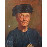 Flanagan, artist around 1925, Portrait, oil on canvas, sigend.51x41cm