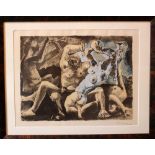 Pablo Ruiz Picasso (1881-1973)-graphic, Bacchanal; dated 1955 and signed in the plate; framed, under