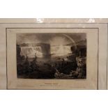 Niagara Falls from Clifton House, Ontario Canada; steel print on paper, published by Herrman J.