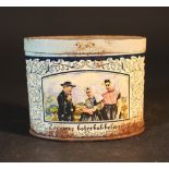 Dutch cake box, tin box, van Melle Goes Eigenbak; Dutch, 1st half 20th Century.8x9,5cm