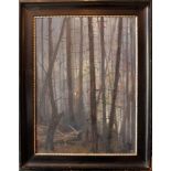 Monogrammist KH, Forest; oil on canvas, framed; around 1910.54x43cm