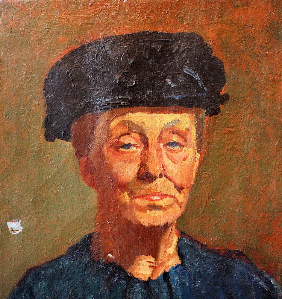 Flanagan, artist around 1925, Portrait, oil on canvas, sigend.51x41cm - Image 2 of 3