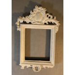 Miniature frame with decorations, pewter with open work; Austrian second half 18th Century.17,5x11