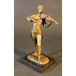 Johann Strauss (1825-1899), Bronze scuplture after the monumental sculpture at the Vienna Central