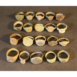 Set of 20 bronze rings possibly Roman, Byzantine and medieval; different sizes and conditions.