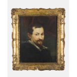 Dutch artist, portrait of an elegant gentleman, oil on canvas, in gilded frame. 52x40cm