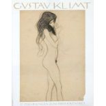 Gustav Klimt (1862-1918) -Graphic map, 18 Pages of nudes partly with printed estate stamp on paper