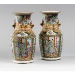 CUP VASES CANTON CHINA FINE XIX CENTURY