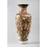 BIG END XVIII CENTURY FIRST PERIOD SATZUMA VASE