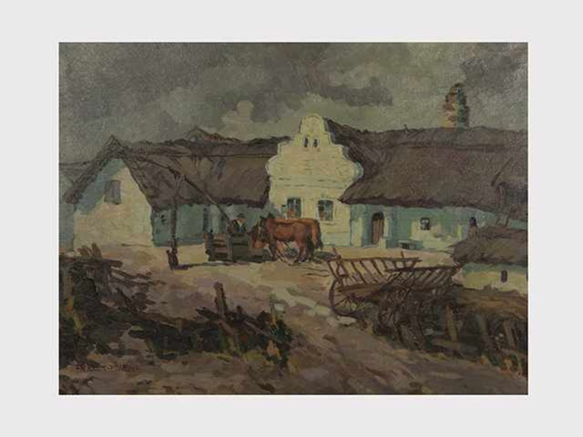 Franz Elek-Eiweg (1883-1959 Eisenstadt) Illmitz, Öl auf Leinwand, signiert Fr. Elek-Eiweg, 64x84,