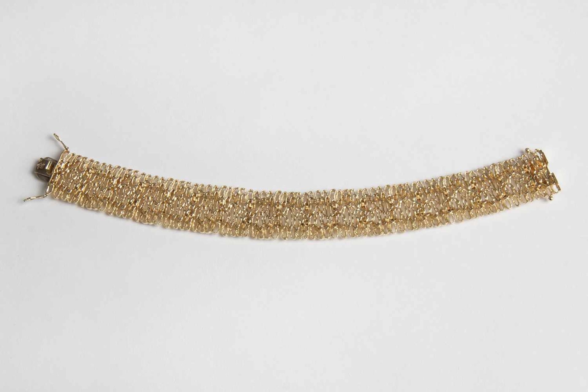 Armkette Gold 585, Steckschließe, Sicherheitsverschlüsse, Länge ca.19 cm, 39,6 g;