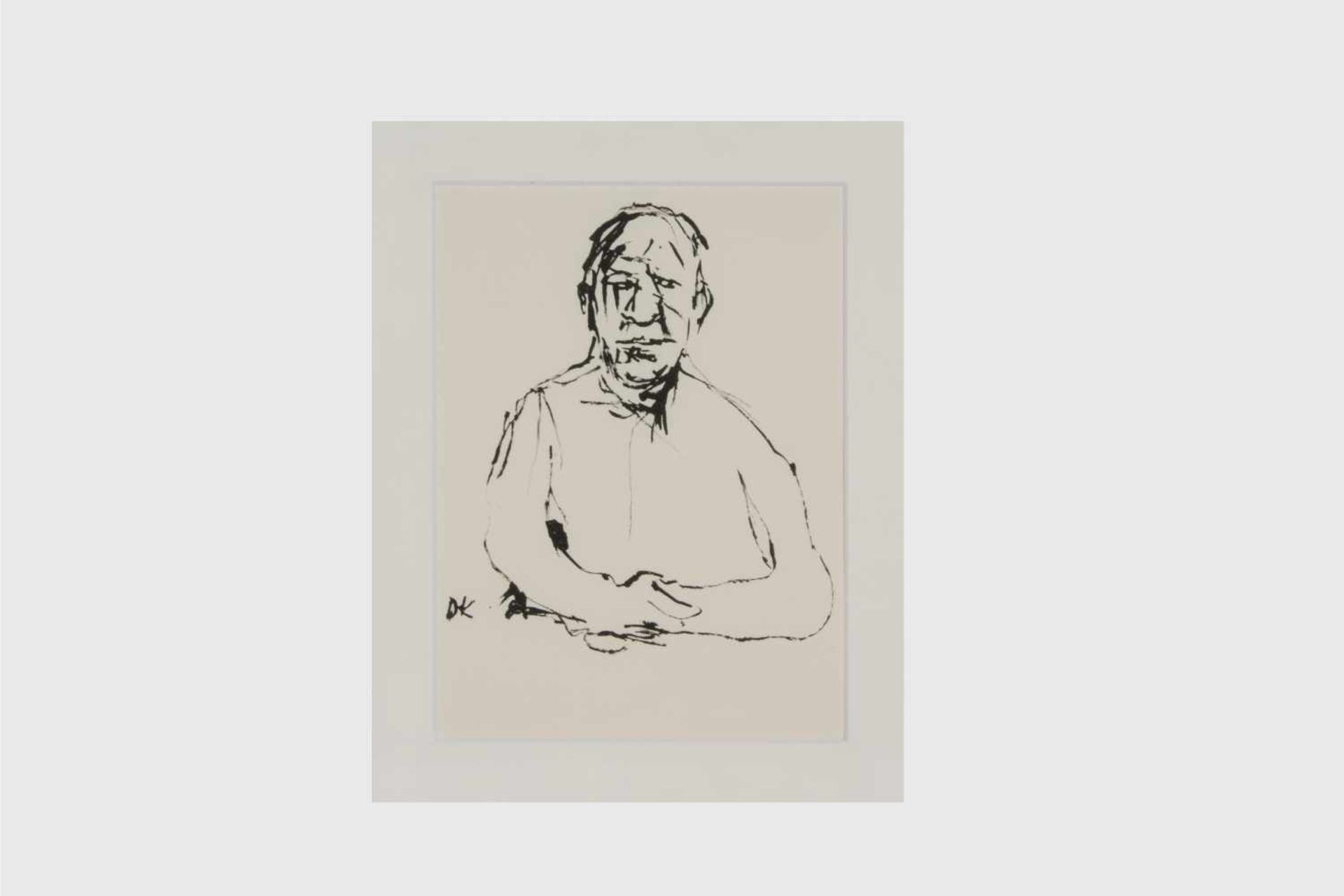 Oskar Kokoschka (Pöchlarn 1886-1980 Villeneuve) Selbstporträt, Lithografie, im Stein monogrammiert