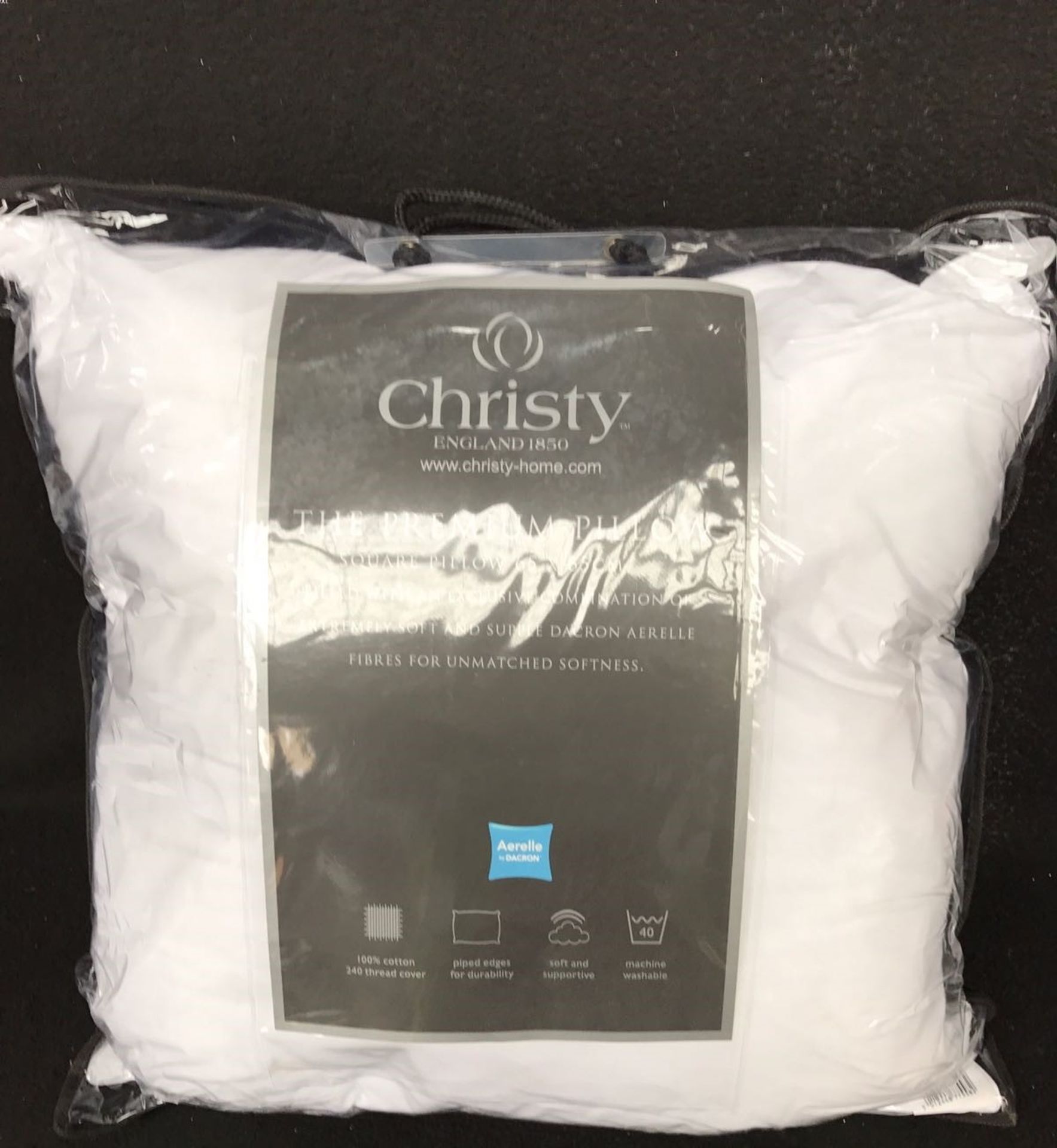 3 x Christy Premium Square Pillow (Delivery Available)