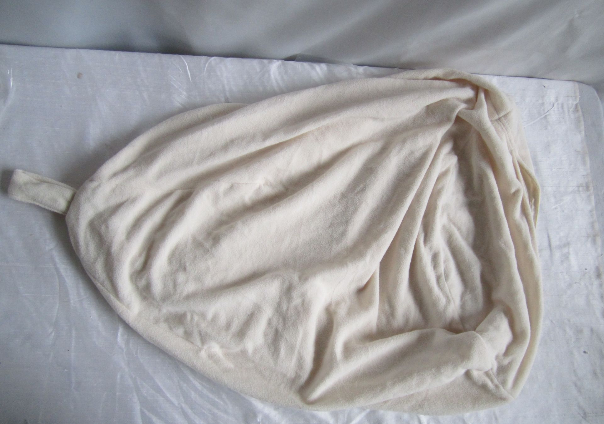 21 x Henley Bean Bag Covers Unfilled Cream, 73cm Long (Delivery Available)