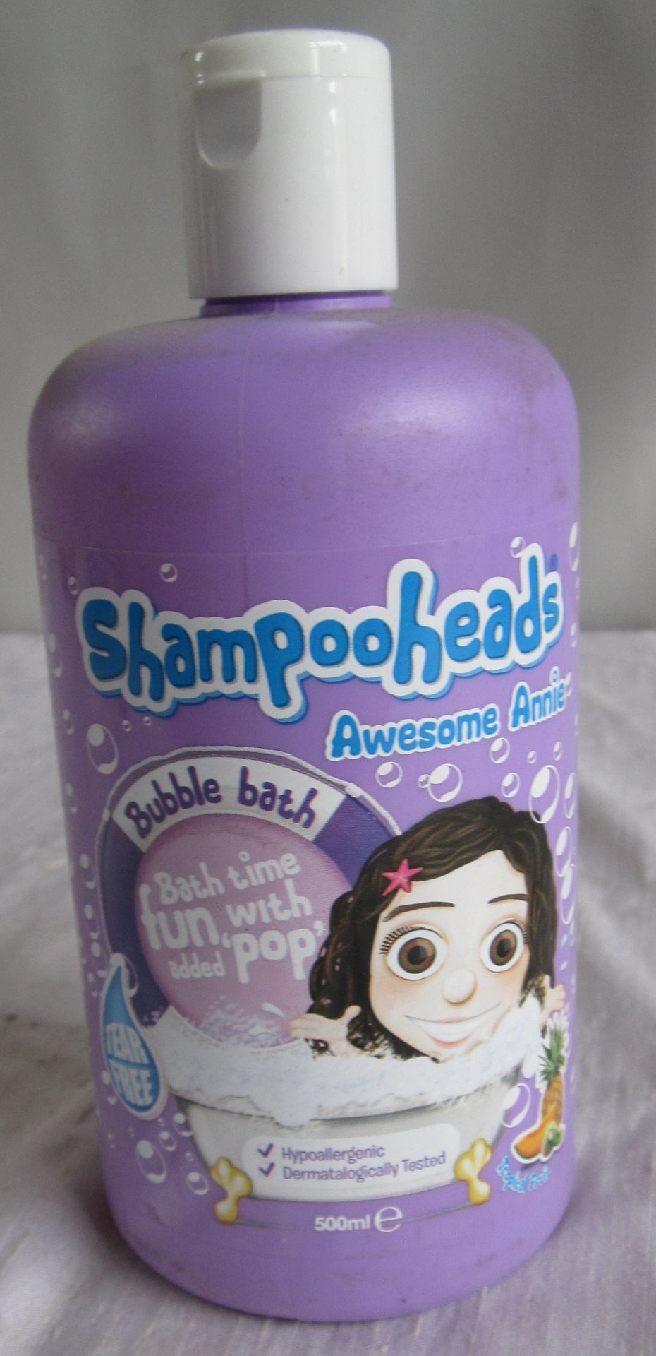 46 x ShampooHeads Tear Free Bubble Bath Awesome Annie, Purple (Delivery Available) 500ml