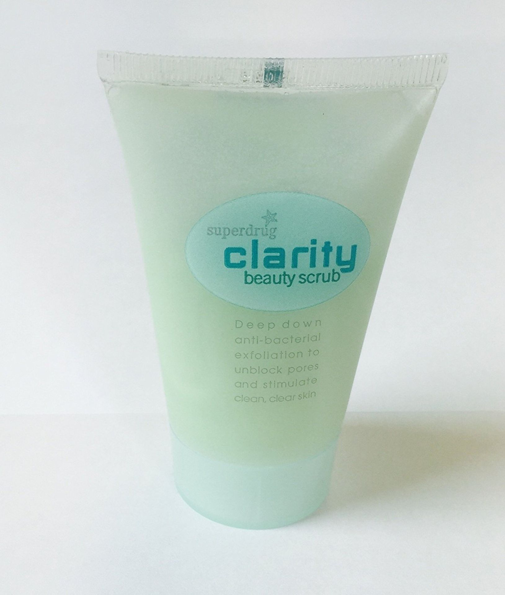 48 x Superdrug, Clarity Beauty Scrub, Anti-Bacterial Exfoliation (Delivery Available) 3.5''