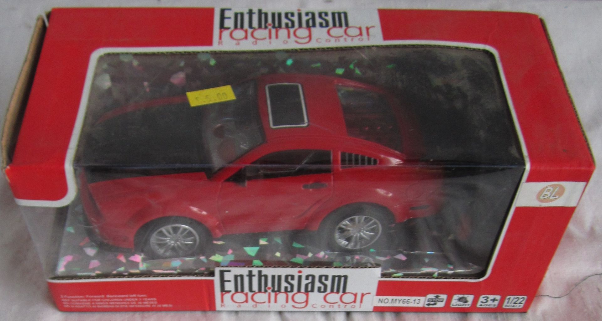 3 x Enthusiasm Radio Controlled Racing Car, Red/White (Delivery Available) 7x4x2''