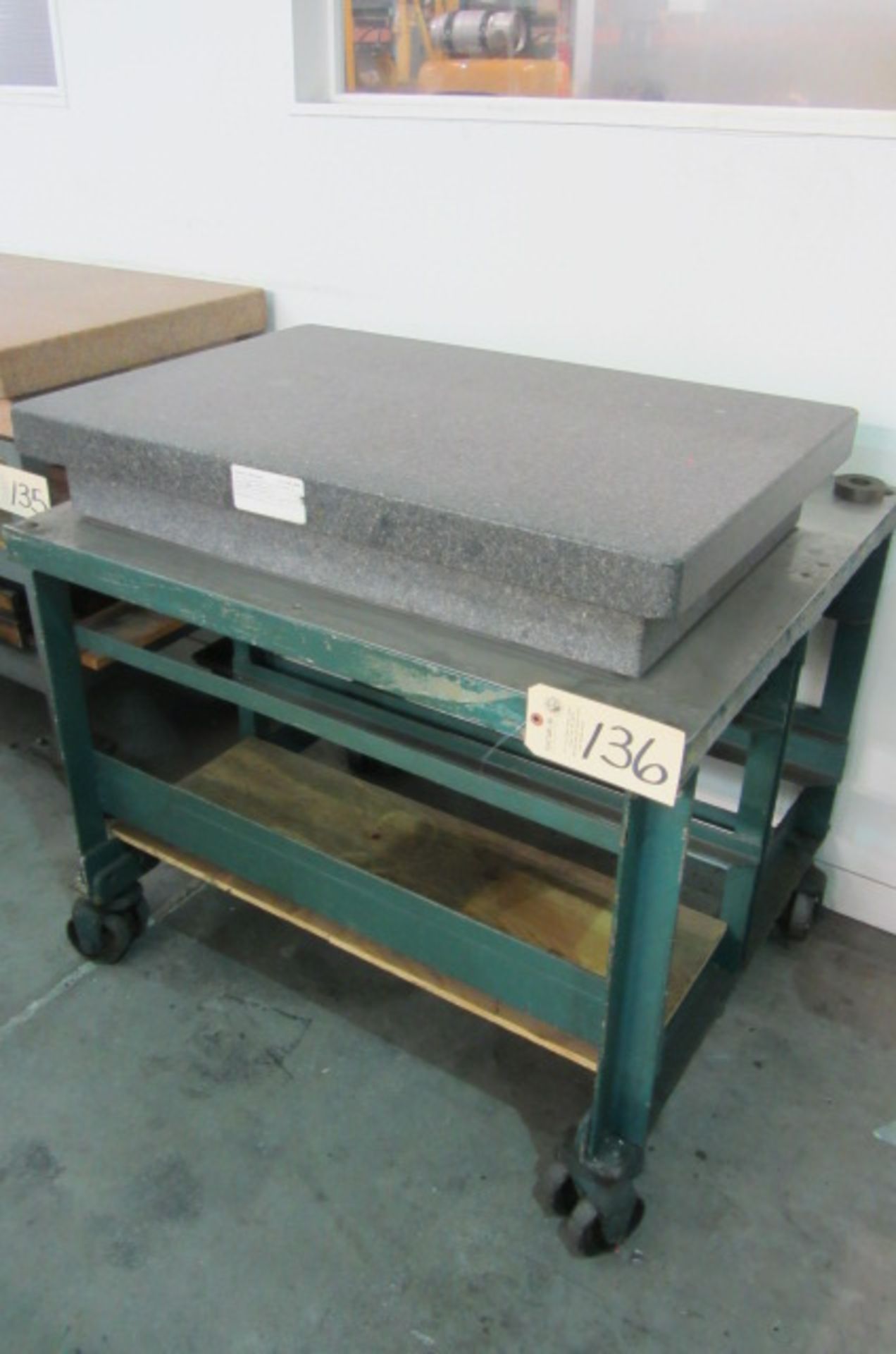 24'' x 36'' Granite Surface Plate with Portable Cart