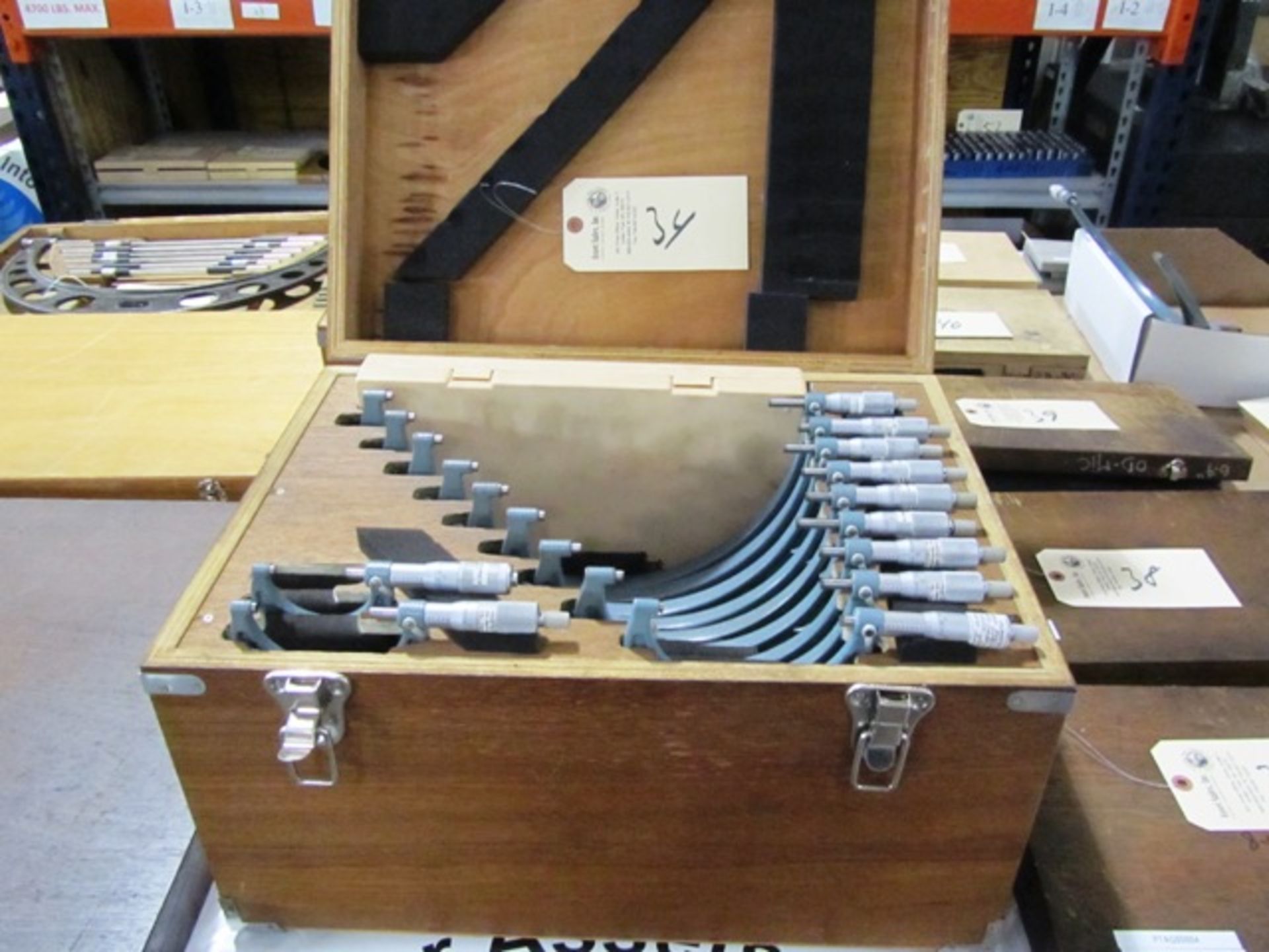 Mitutoyo 1''-2'' - 11''-12'' Micrometer Set with Standards
