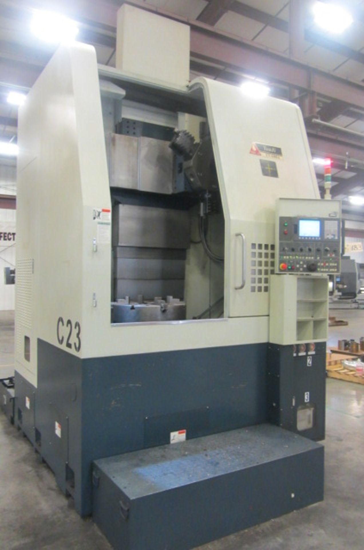 Youji Model YV600A CNC Vertical Turning Center with 24'' 4-Jaw Power Chuck, Approx 33'' Max. - Image 5 of 8