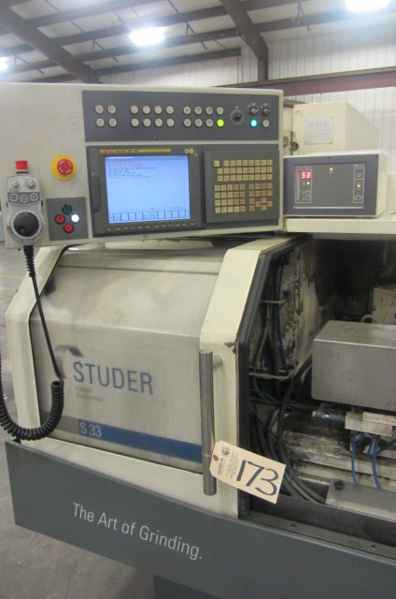 Studer Model S33 CNC Cylindrical Grinder with 14'' Swing x 32'' Centers, Angle Head, Probe, Paper - Image 2 of 7