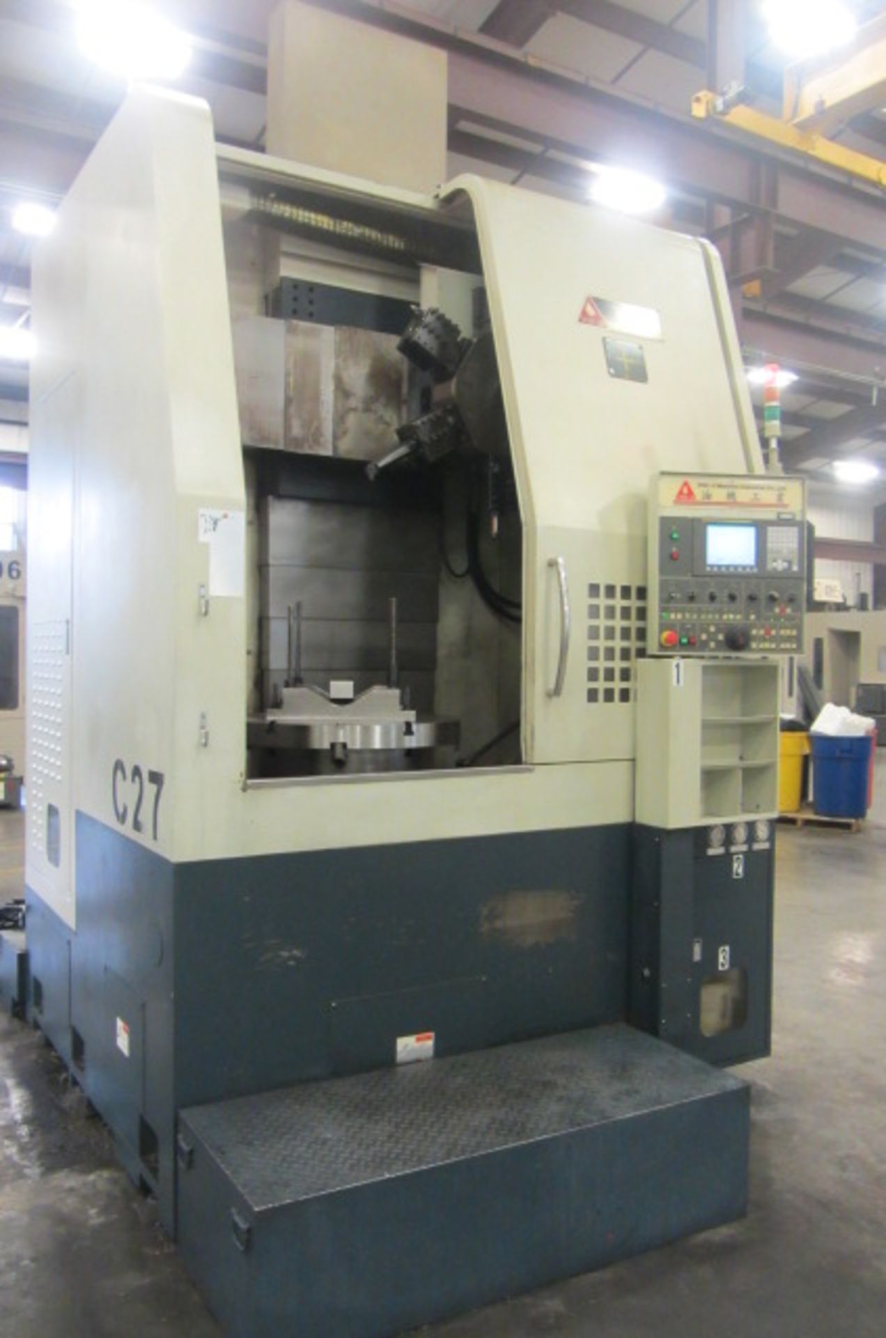 Youji Model YV600A CNC Vertical Turning Center with 24'' 4-Jaw Power Chuck, Approx 33'' Max. - Image 4 of 8