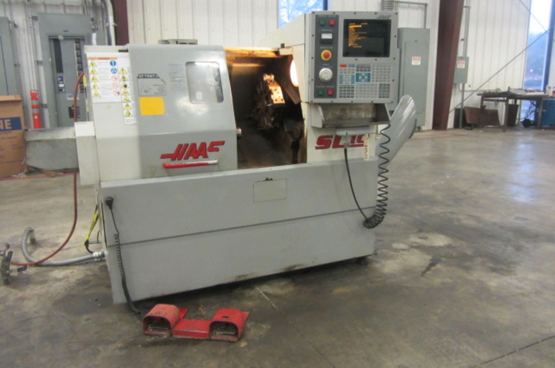 Haas Model SL-10T CNC Turning Center with Collet Chuck, Approx 16'' Center to Tailstock, 12 Position