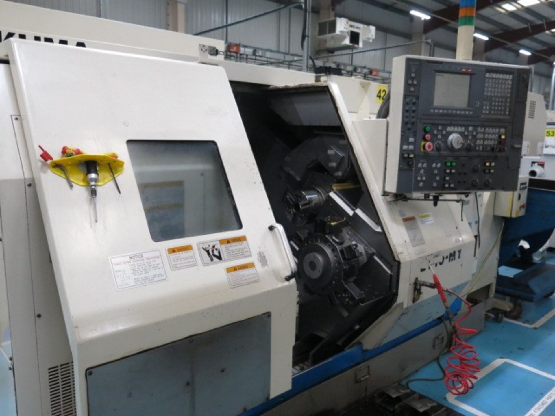 Okuma Model LT10-MY 7 Axis CNC Twin Spindle Turning Center with `Y' Axis and Milling, 8'' Power