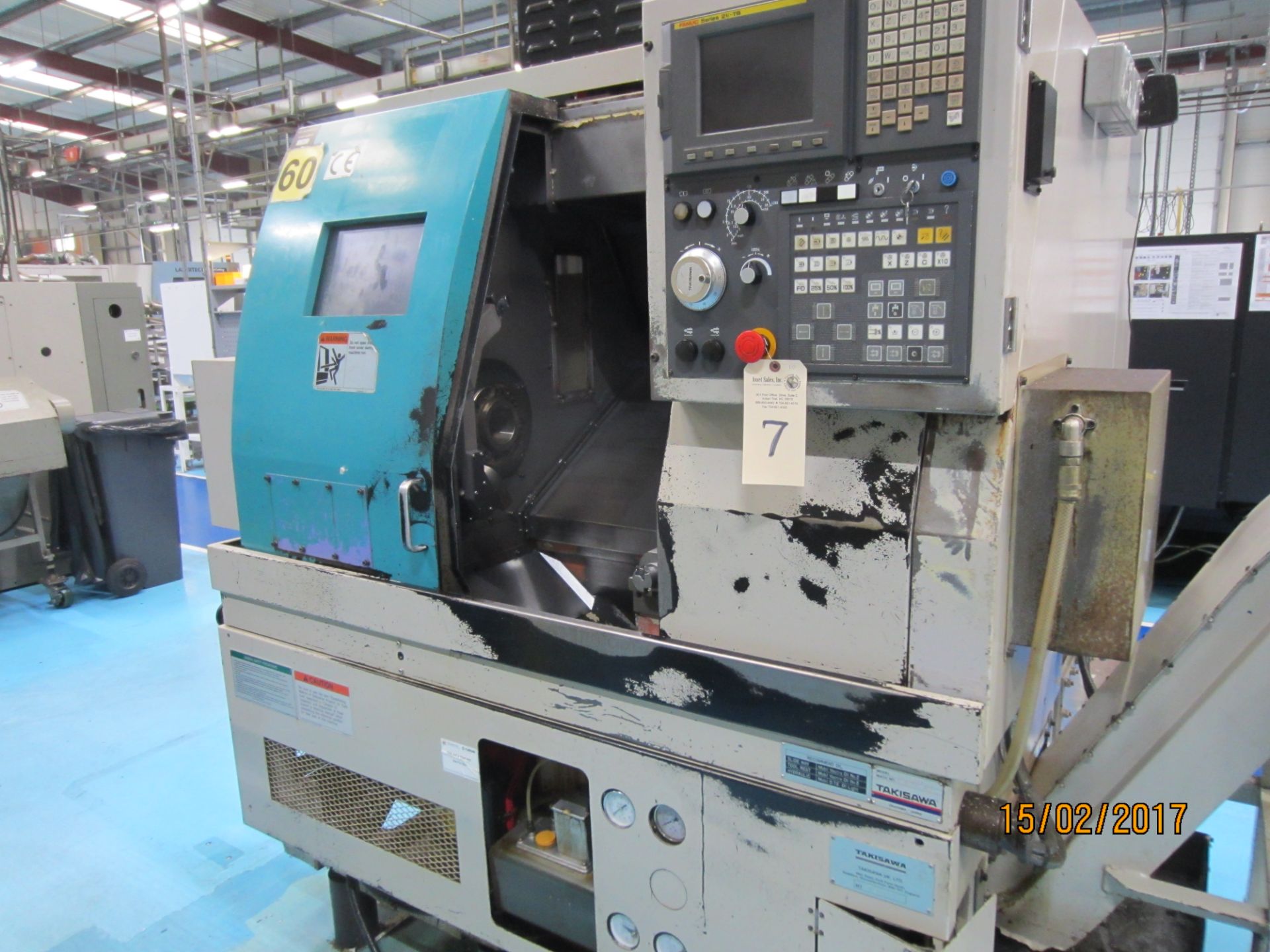 Takisawa Model TC 200 CNC Turning Center with Capacity to 8'' (210mm) Chuck (Not Included), Approx