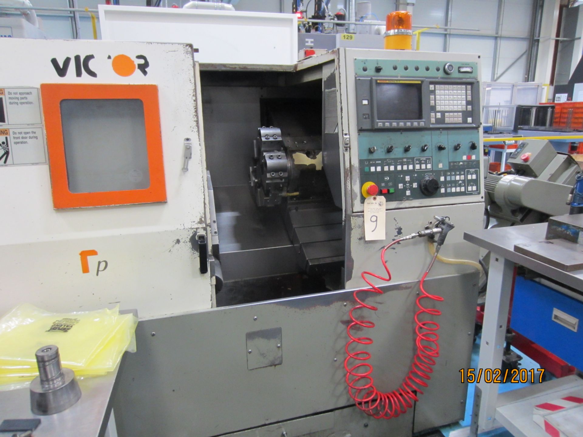 Victor Model VTurn-20 CNC Chucking Center with Capacity to 8'' (210mm) Chuck (Not Included), Spindle