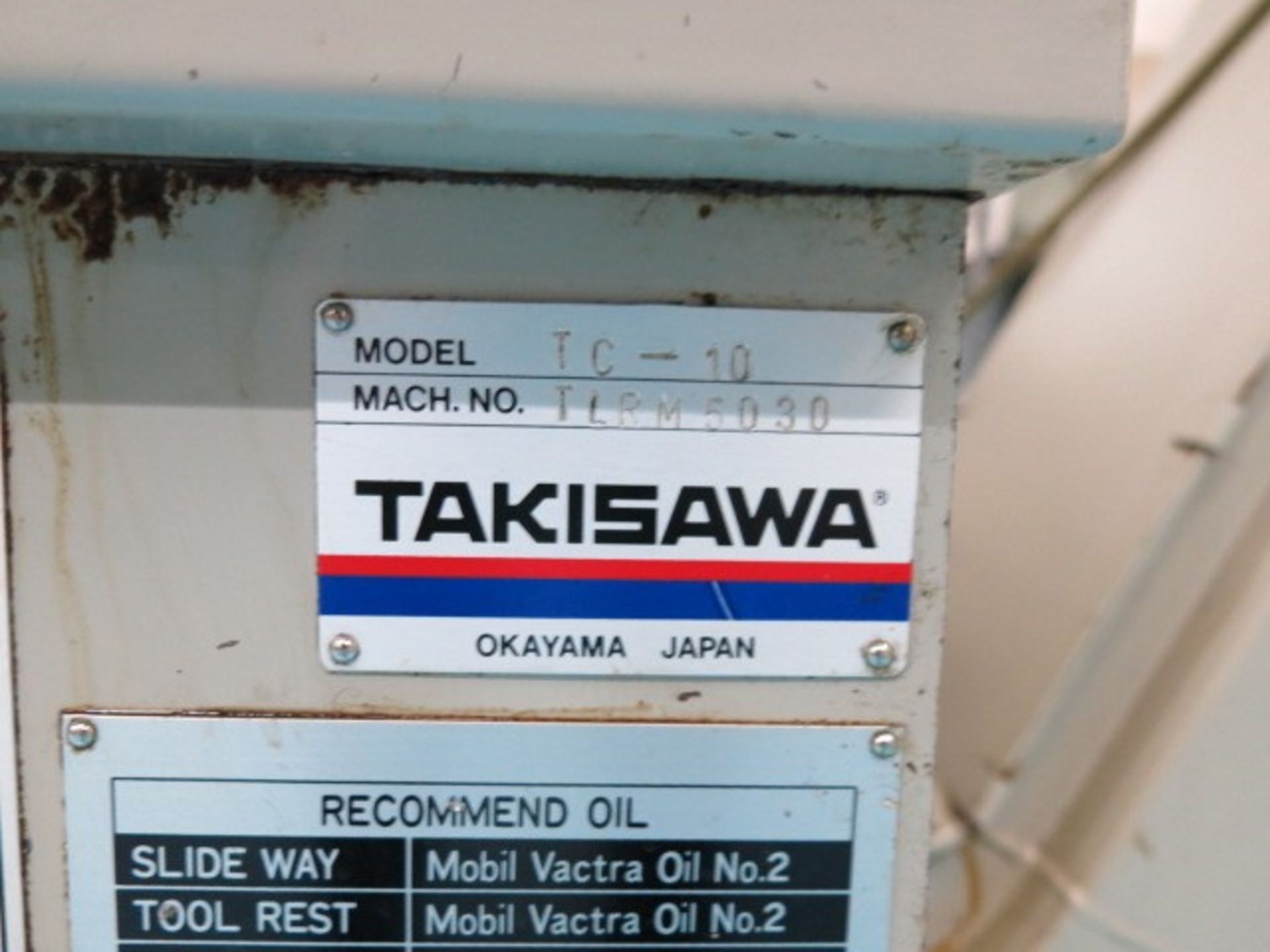 Takisawa Model TC-10 CNC Turning Center with 5'' (120mm) 3-Jaw Power Chuck, Approx 12'' (300mm) - Image 5 of 6