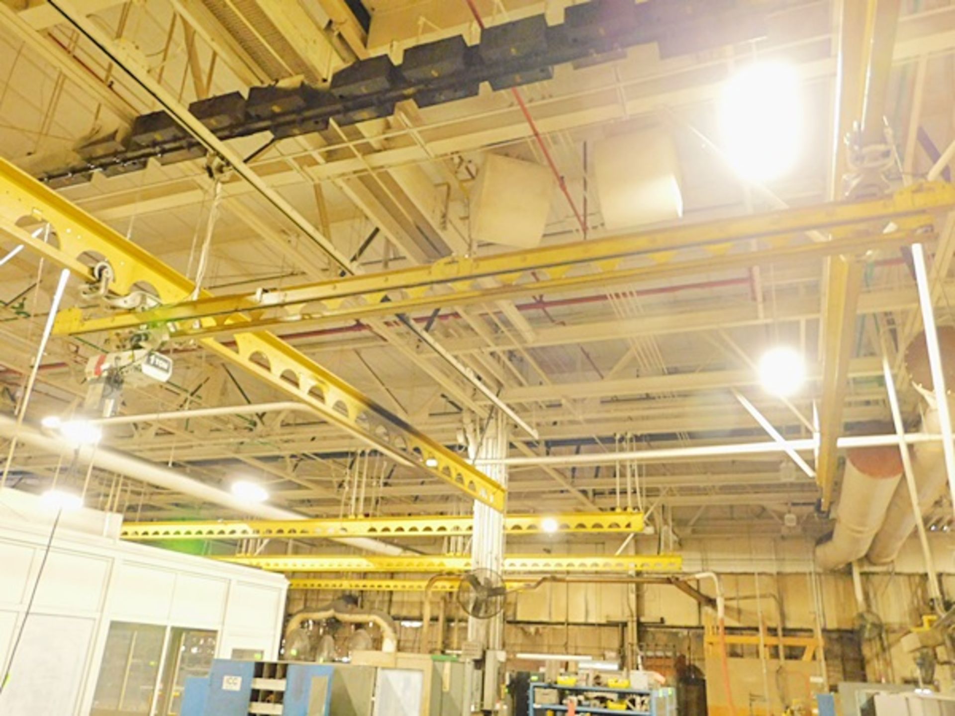 1 Ton Bridge Crane with Coffing Hoist & Rails