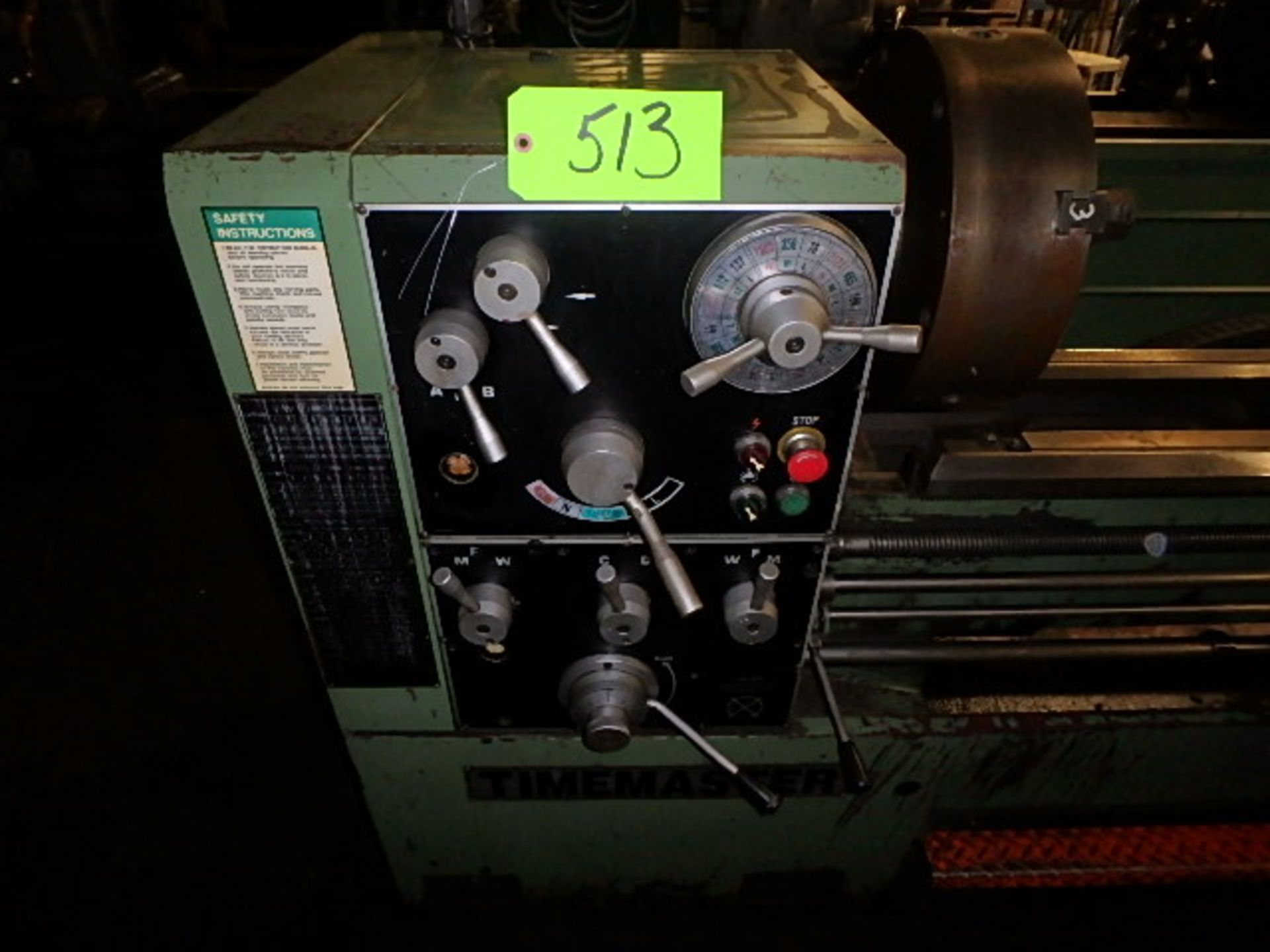 Timemaster Model 1811x80 18'' x 80''cc Engine Lathe with 16'' 3-Jaw Chuck, 39-2800 RPM, Inch/MM - Image 3 of 3