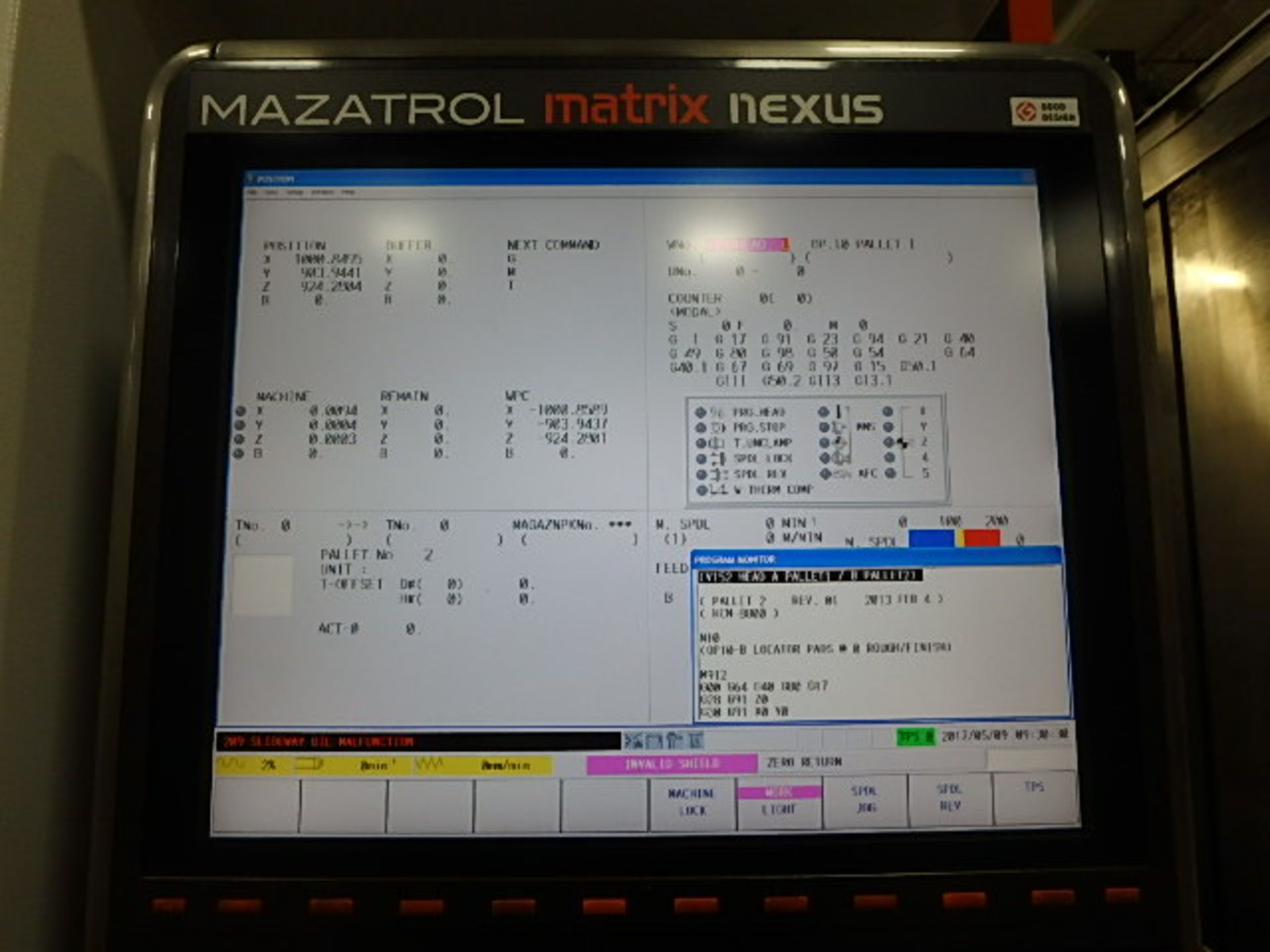 Mazak Model Nexus 8800 II 4-Axis Horizontal Machining Center with (2) Pallet Changer, 31.50'' - Image 2 of 9