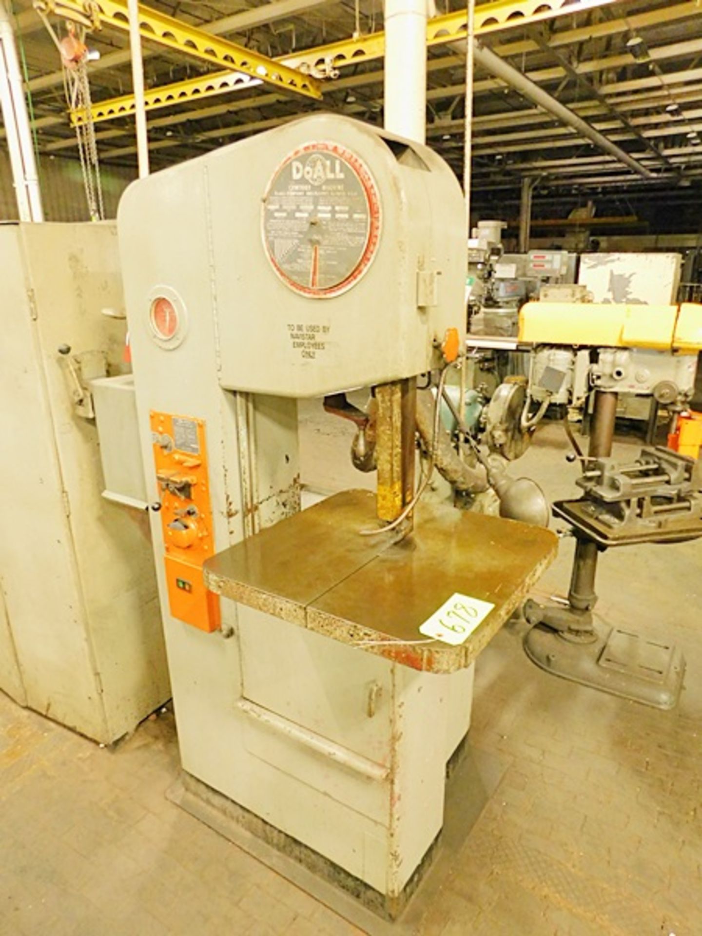 DoAll Model 1612-0 16'' Vertical Bandsaw, sn:209-66937