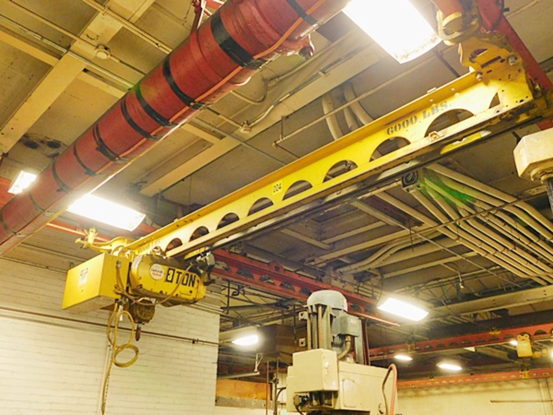 3 Ton Bridge Crane with 3 Ton Detroit Hoist & Rails