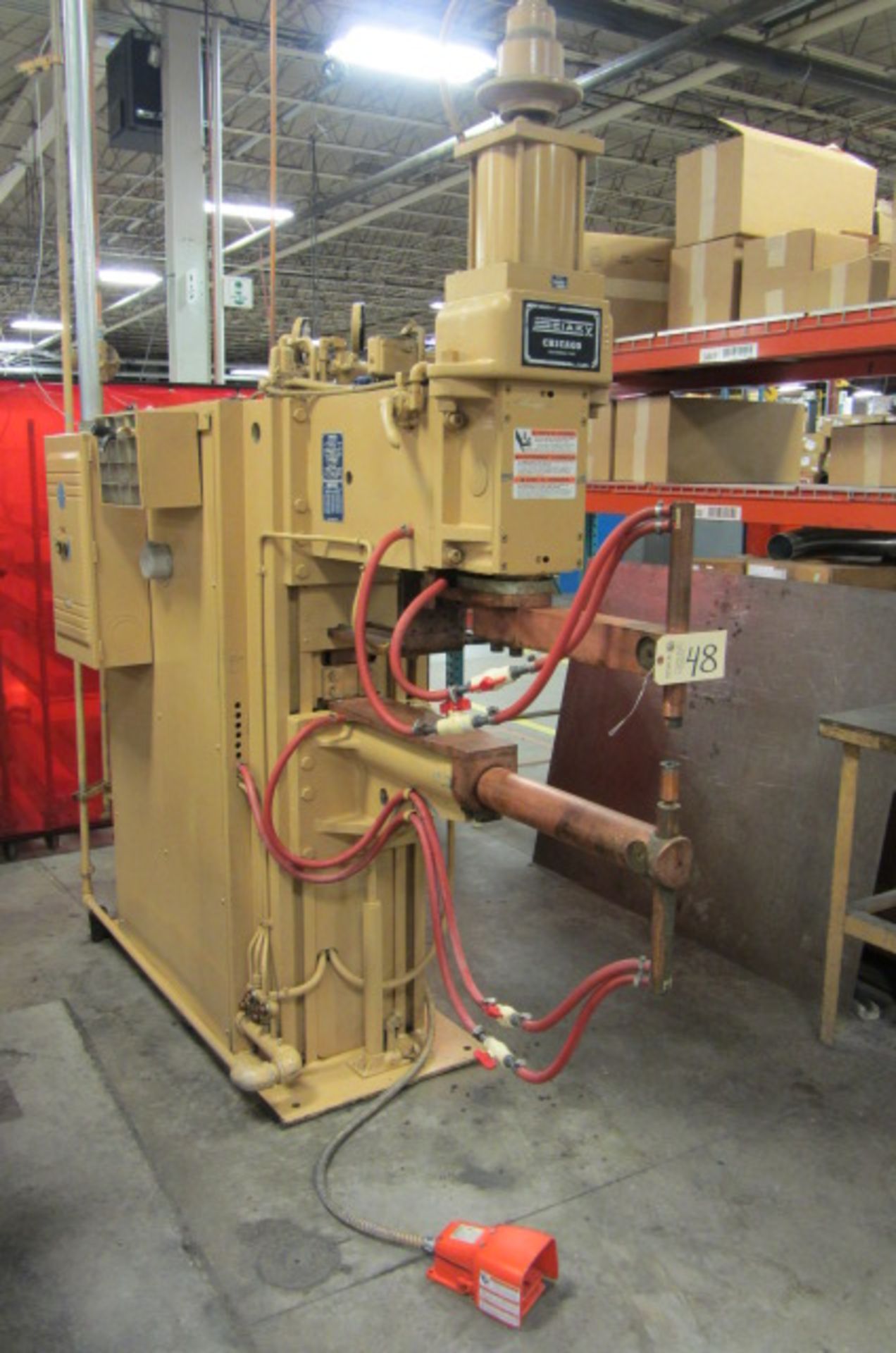 Sciaky Model SPK2-30-150-30 Press Type Spot Welder with 150 KVA, Approx 43'' Throat Depth, Remote - Image 2 of 5