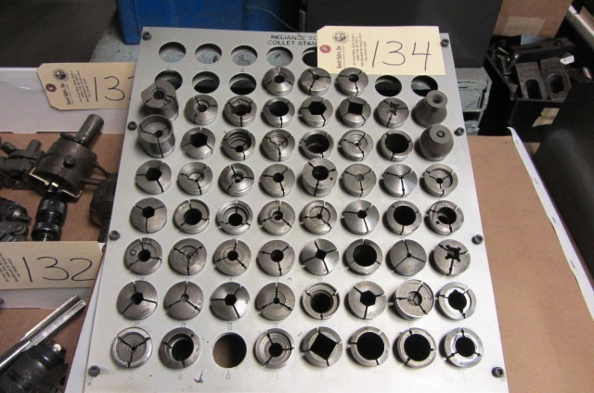 Reliance 5C Collet Rack with Collets