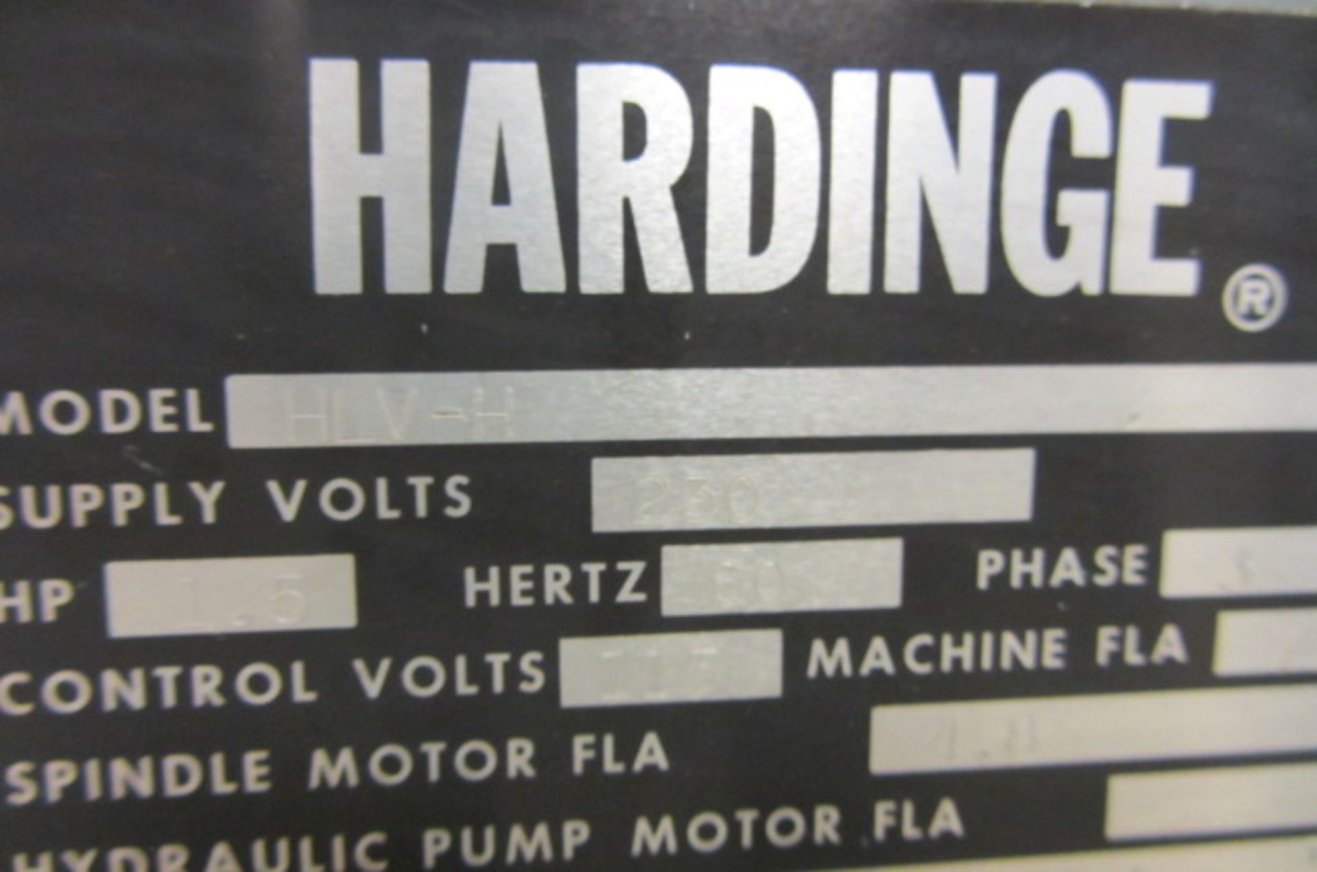 Hardinge Model HLVH Super Precision Engine Lathe with 1'' Bore, Spindle Speeds Variable to 3,000 - Bild 7 aus 7
