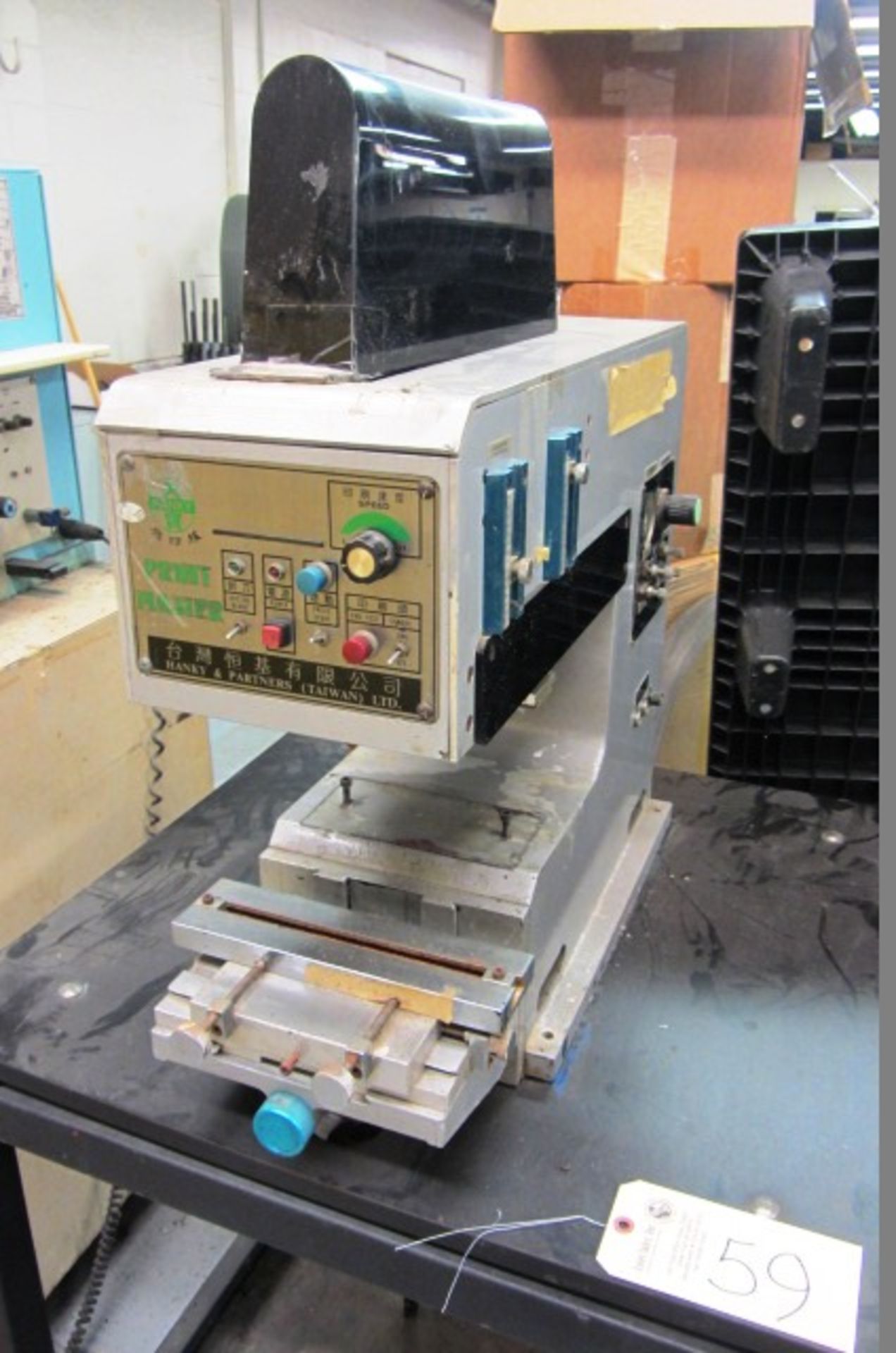 Hanky Print Master Pad Printer with Pressure Regulator, Workbench