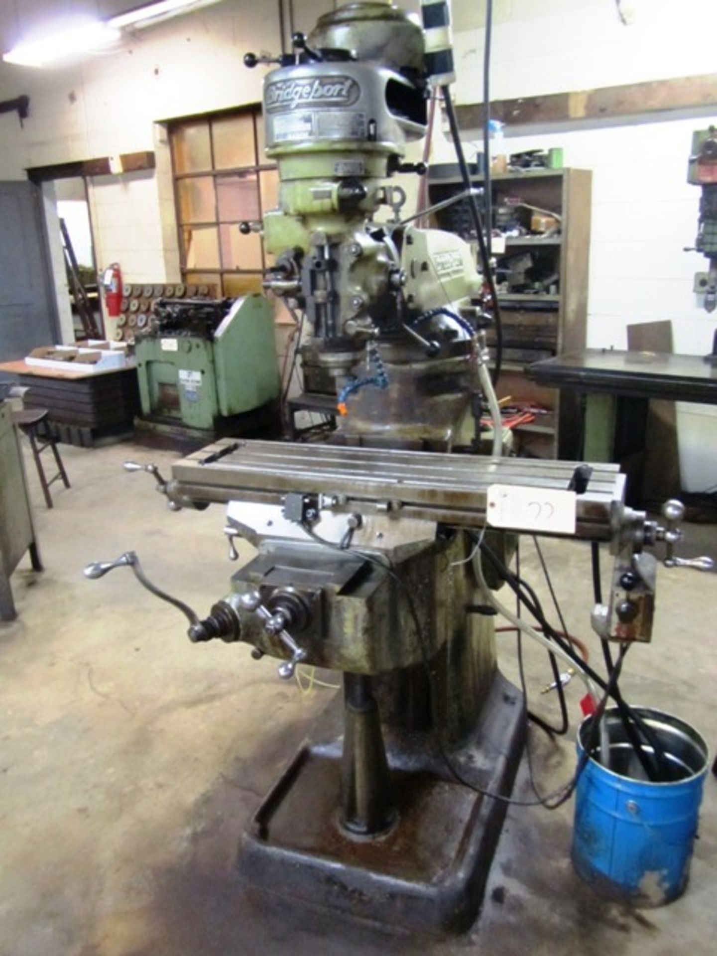 Bridgeport 1 HP Vertical Milling Machine with 9'' x 36'' Power Feed Table, Spindle Speeds to 2,720