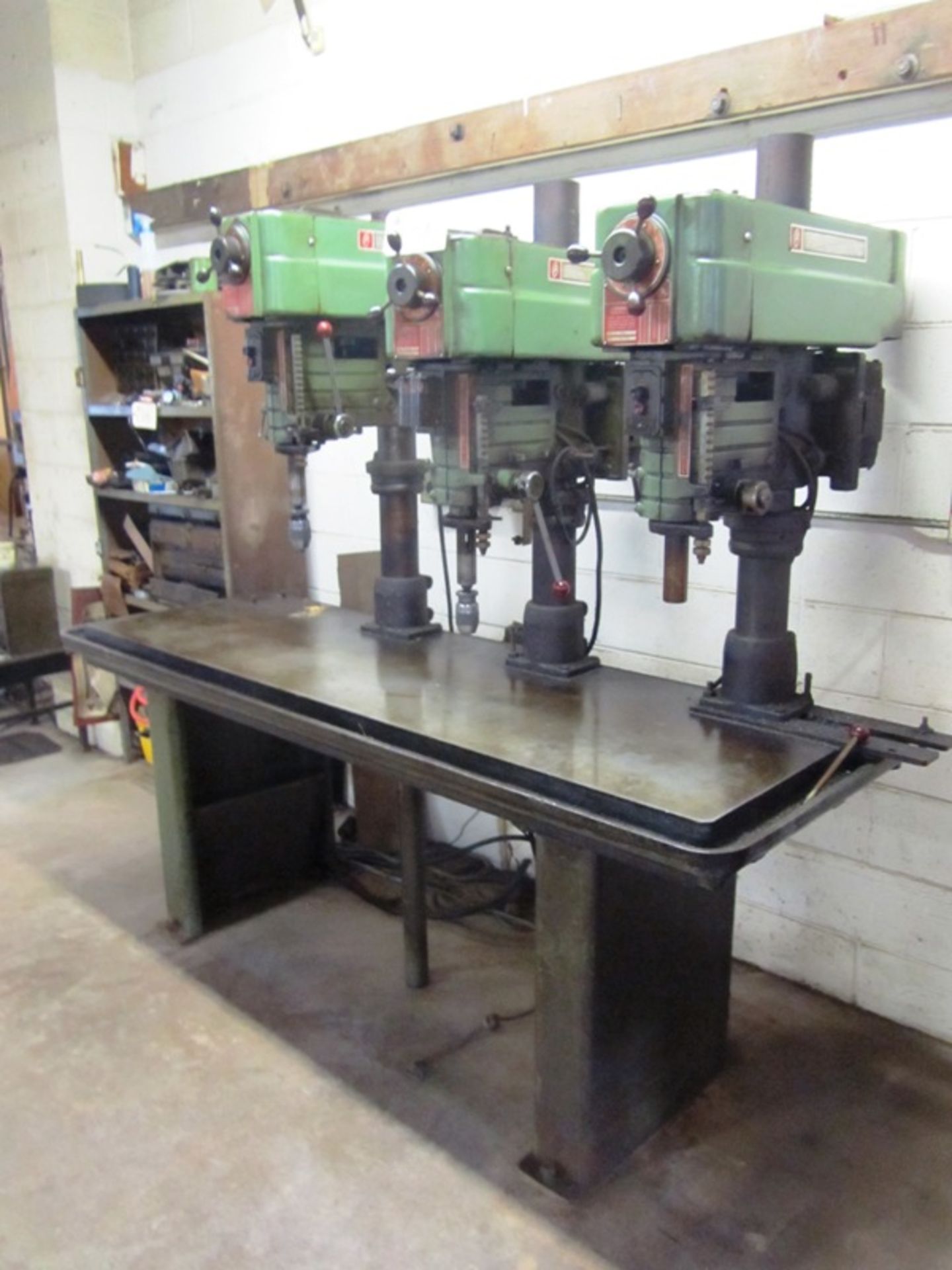 Powermatic Model 1200 20'' 3 Head Production Drill with Adjustable Heads, 24'' x 80'' Work Table, - Image 3 of 3