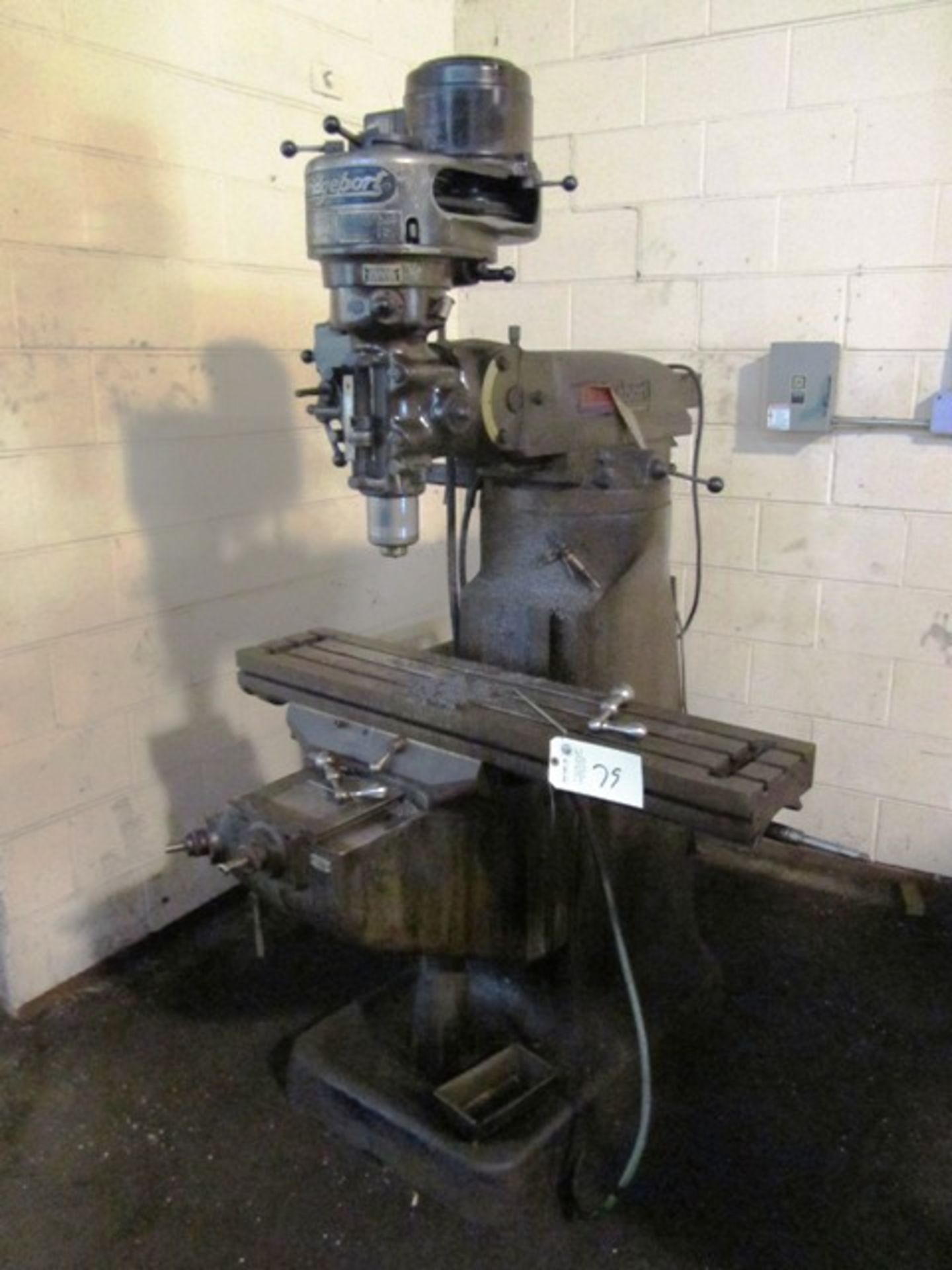 Bridgeport 1 HP 9'' x 36'' Vertical Milling Machine *parts machine