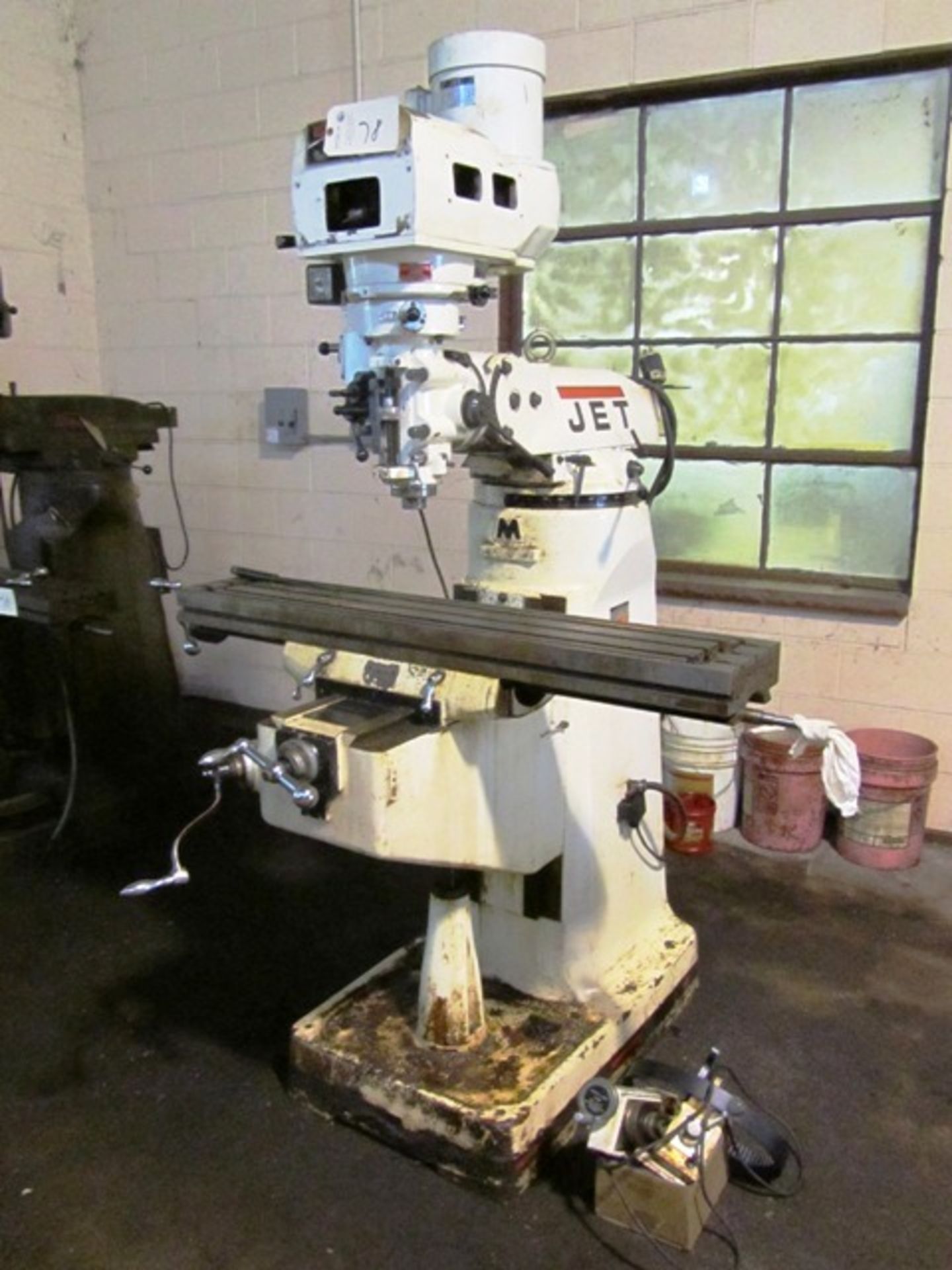 Jet Vertical Milling Machine with 3 HP, 9'' x 49'' Table *needs repair