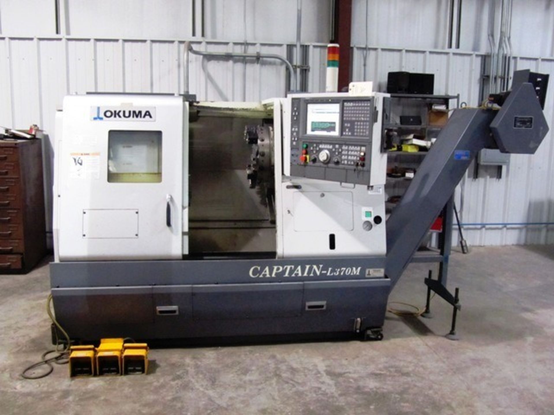 Okuma Model Captain L370M CNC Turning Center with Milling, `C' Axis, 12 Station Turret, 10'' 3-Jaw - Image 4 of 6