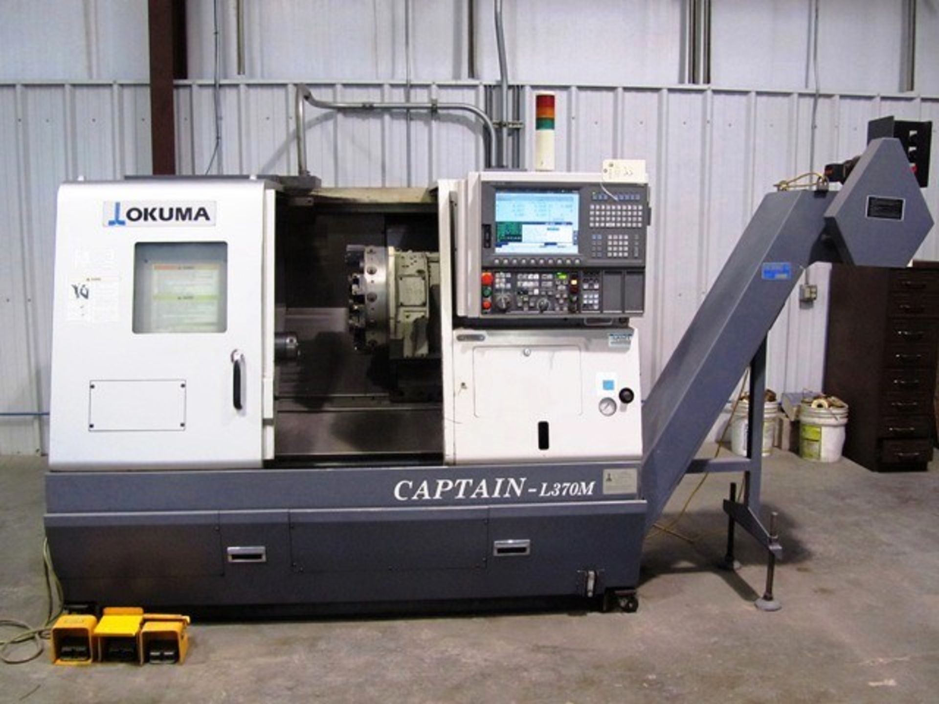 Okuma Model Captain L370M CNC Turning Center with Milling, `C' Axis, 12 Station Turret, Collet - Image 7 of 7