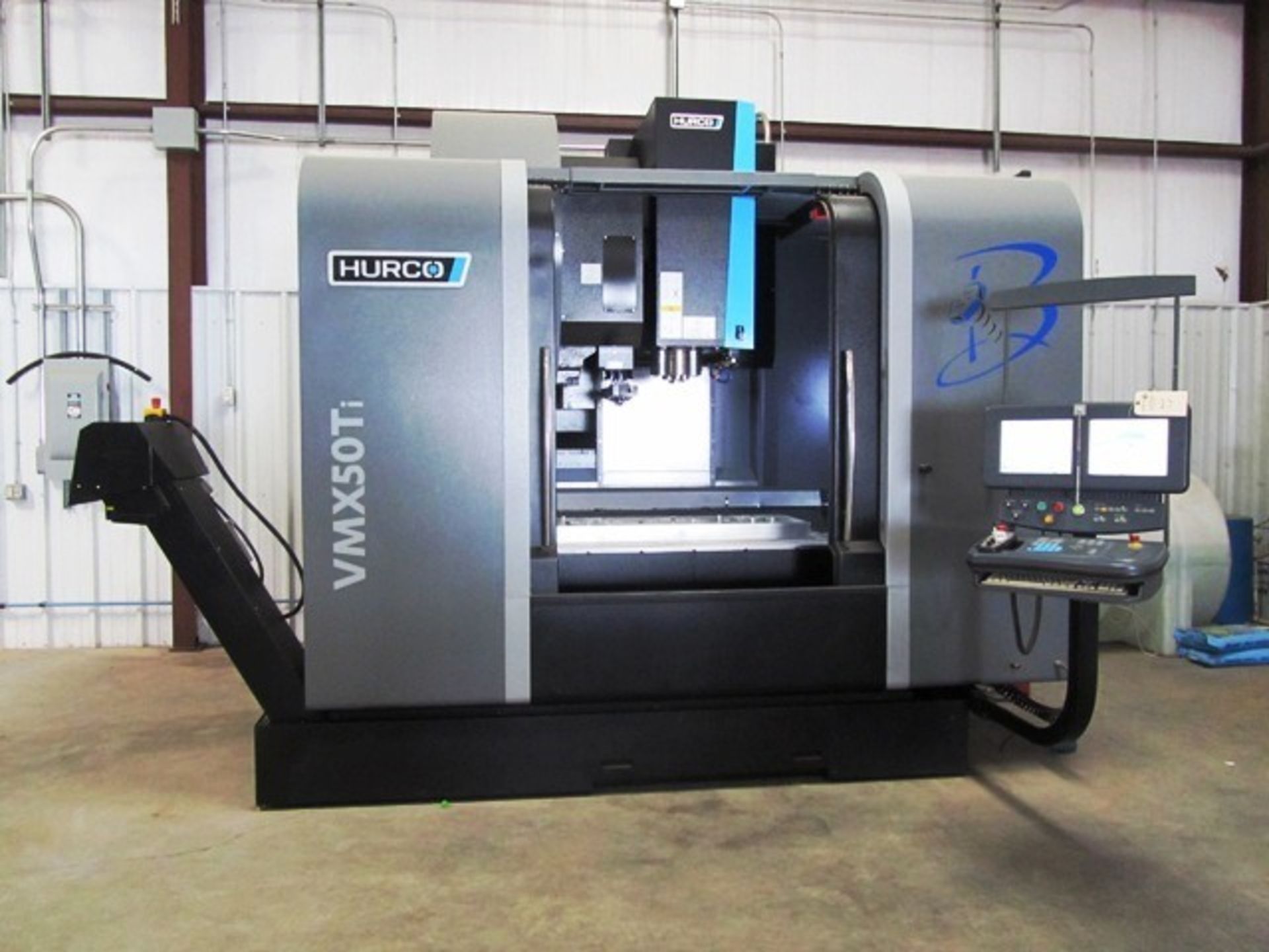 Hurco Model VMX50-Ti/50T 3-Axis CNC Vertical Machining Center with Approx 26'' x 59'' Table, #50