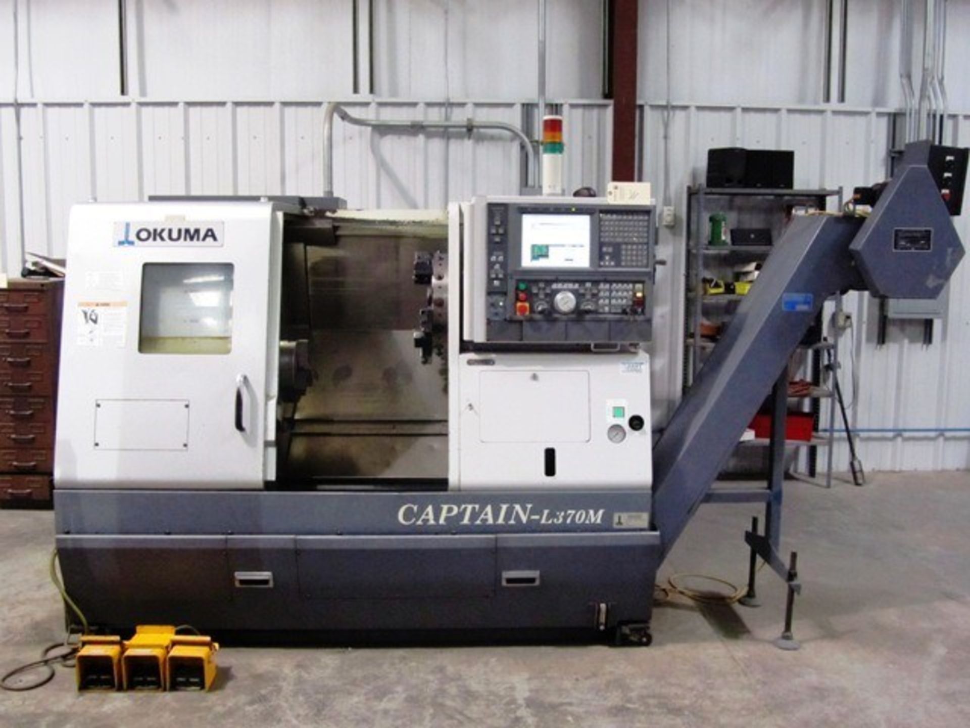 Okuma Model Captain L370M CNC Turning Center with Milling, `C' Axis, 12 Station Turret, 10'' 3-Jaw - Image 6 of 6