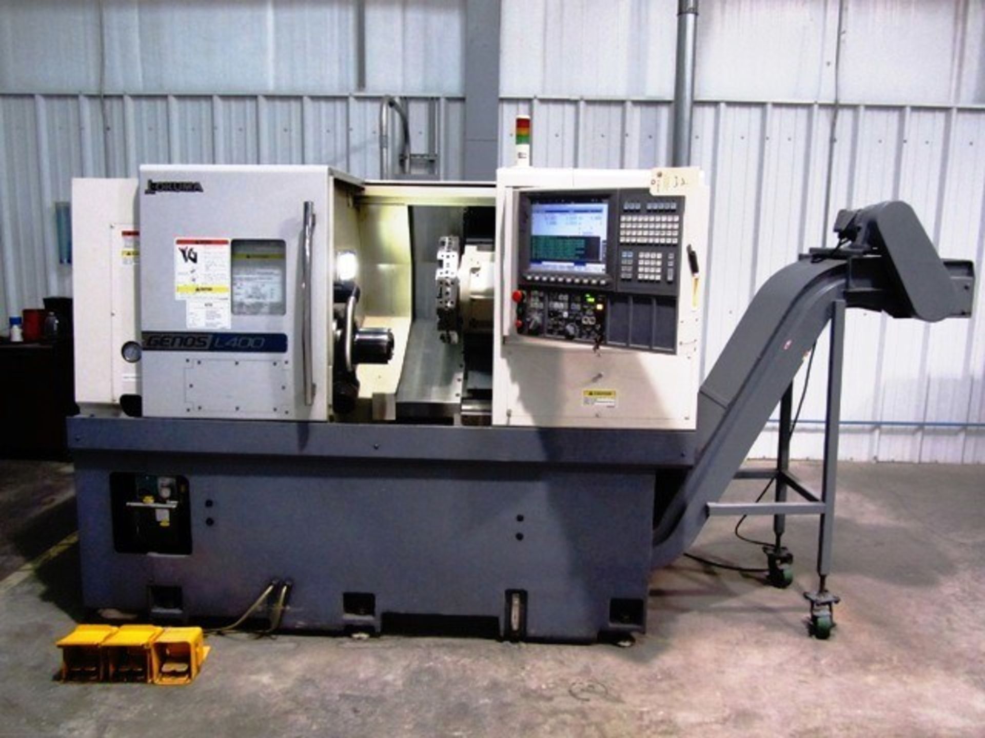 Okuma Model Genos L400 2-Axis CNC Turning Center with Collet Chuck, 12 Station Turret, 20'' Distance - Image 6 of 6