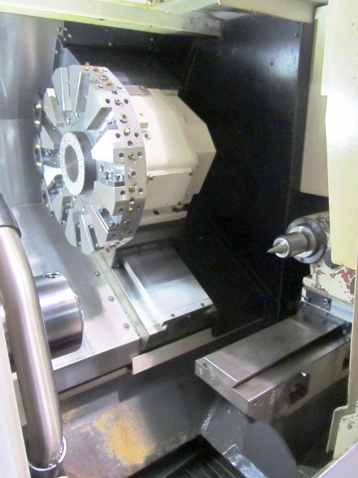 Okuma Model Genos L400 2-Axis CNC Turning Center with Collet Chuck, 12 Station Turret, 20'' Distance - Image 3 of 6